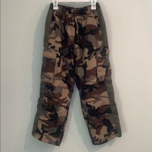 Camo pants netted pockets 10/12 elastic pants boys